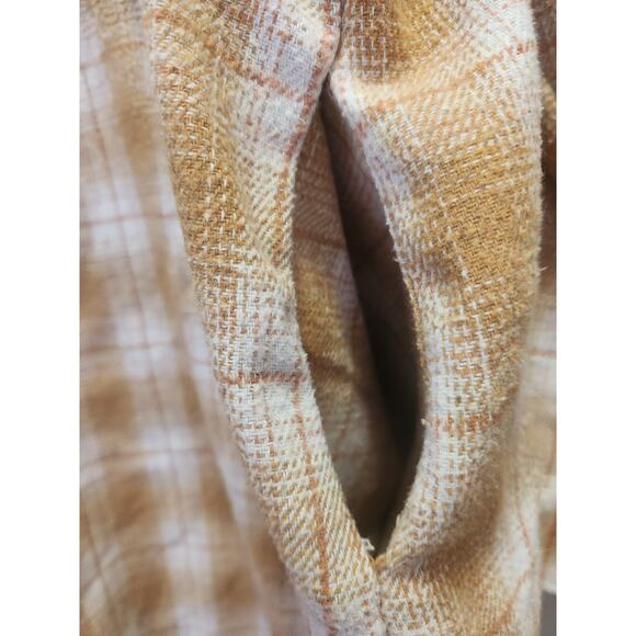 CHIC SOUL Shacket size 1X mustard plaid - Picture 5 of 7